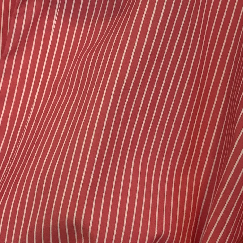 J. PETERMAN WOMENS 1950'S TIE FRONT BLOUSE STRIPED BUTTON DOWN - Picture 5 of 10